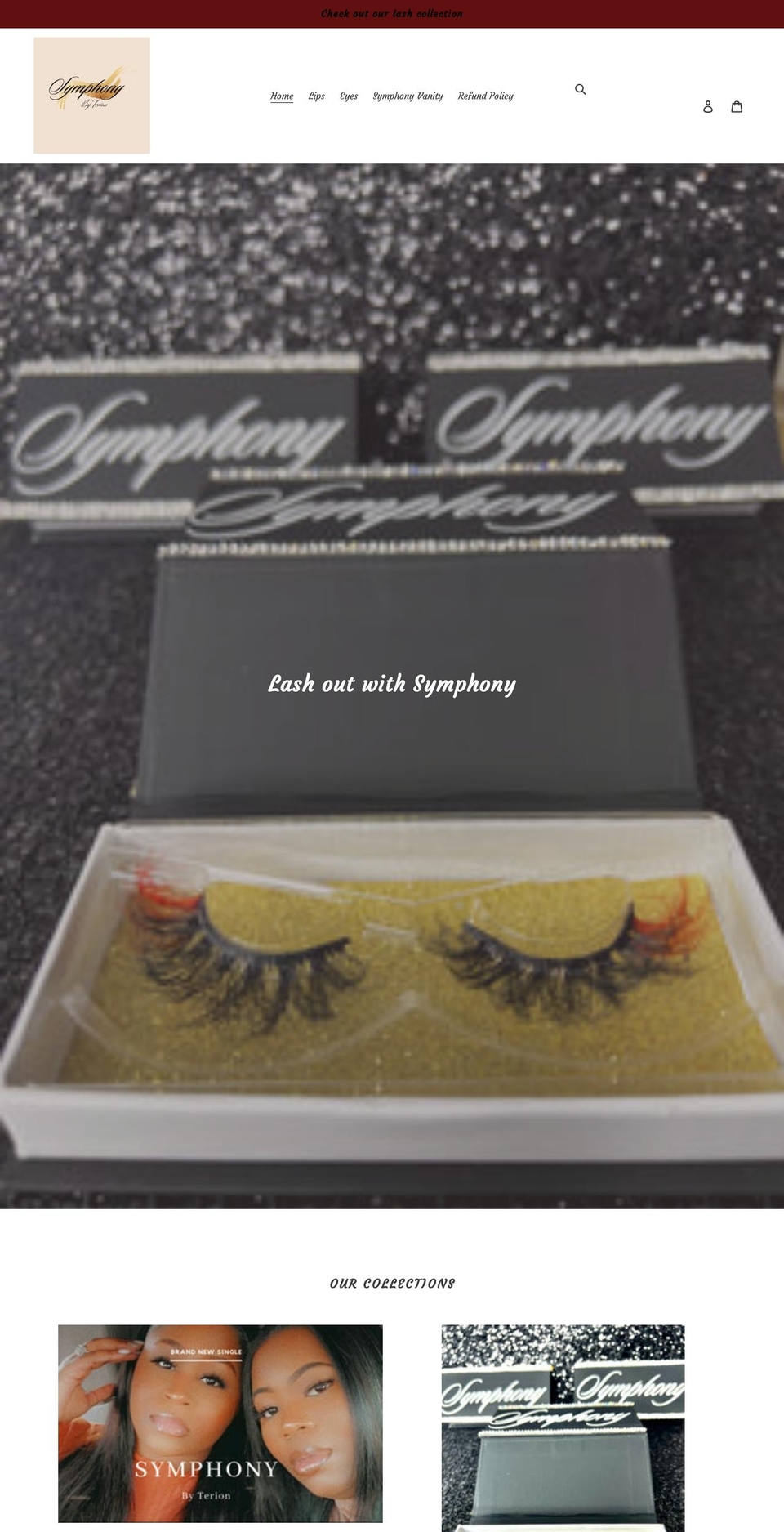 symphonybyterion.com shopify website screenshot