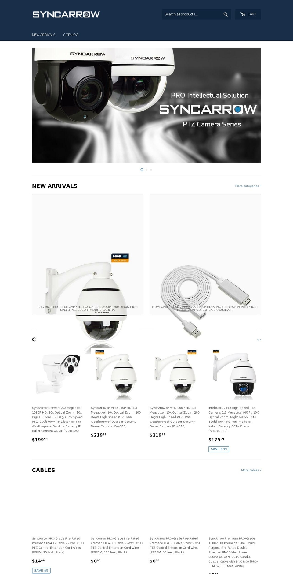 syncarrow.com — Shopify storefront screenshot