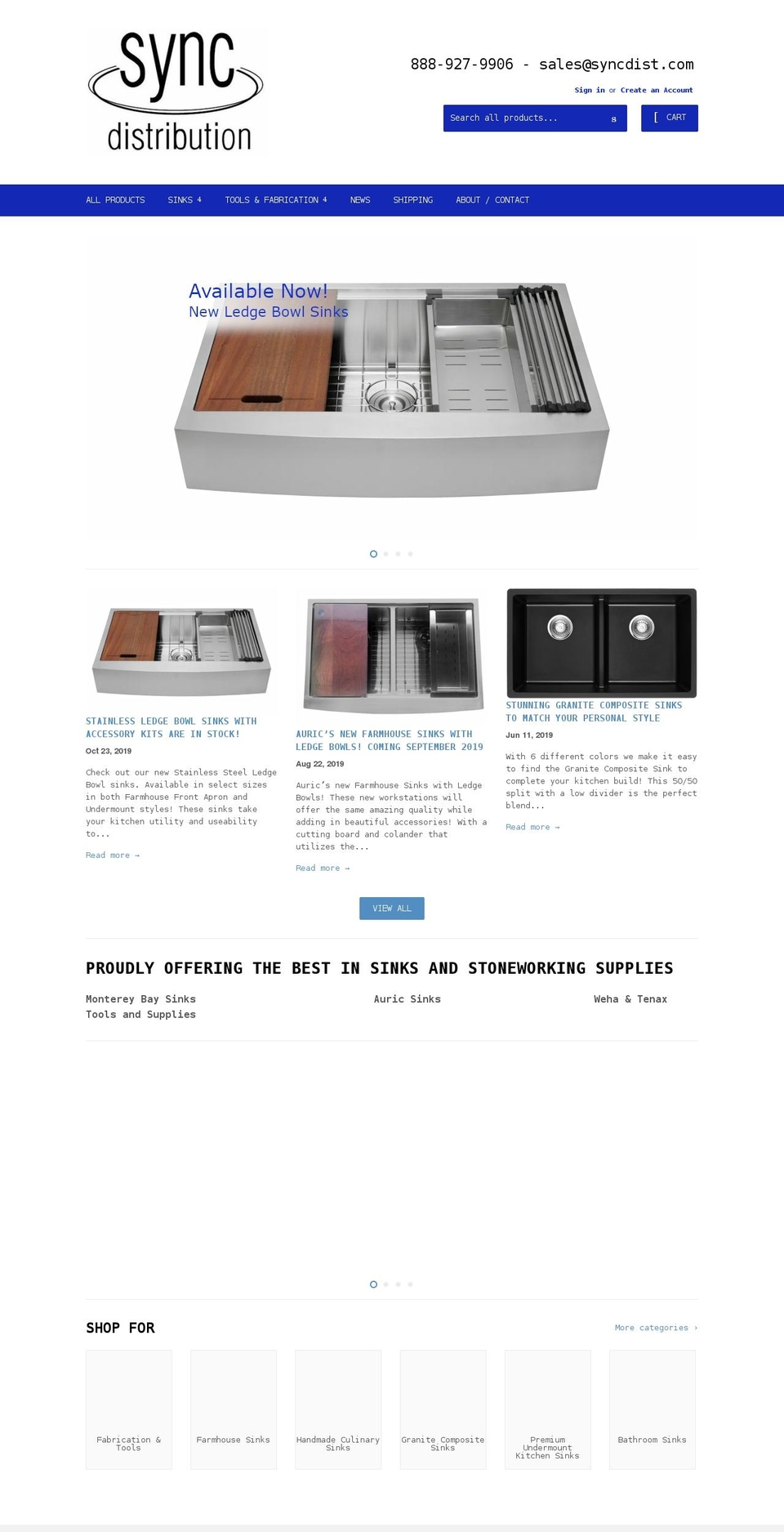 syncdist.com shopify website screenshot