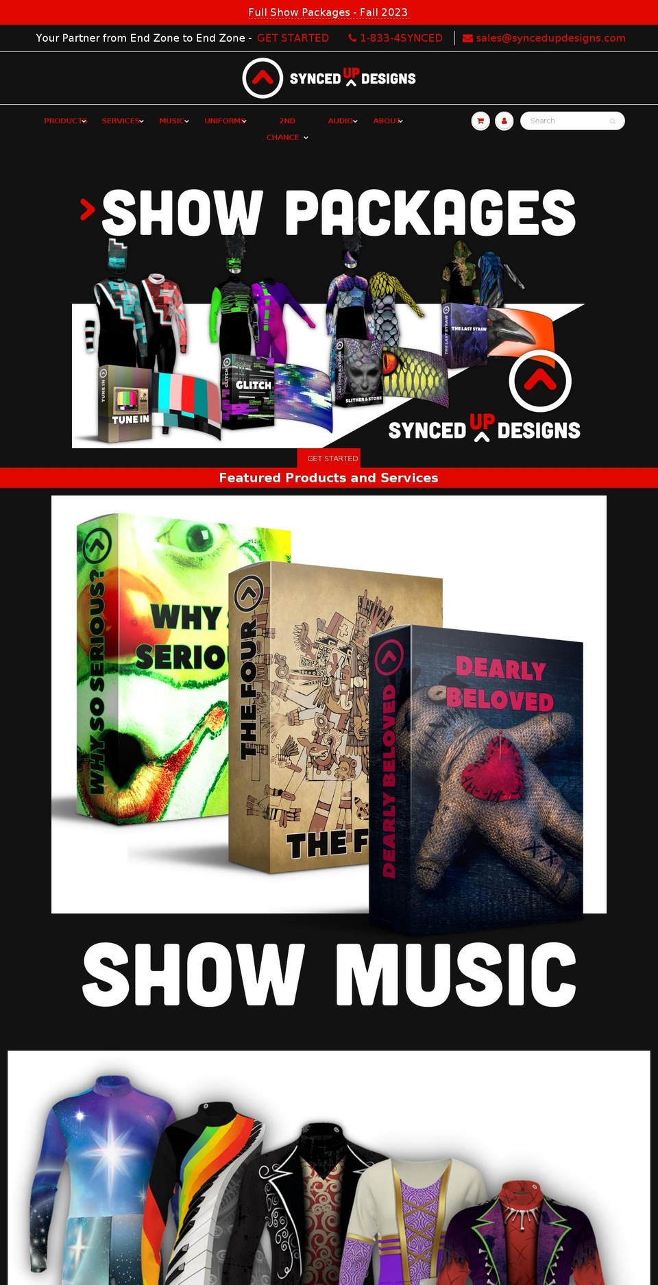 syncedupdesigns.com shopify website screenshot