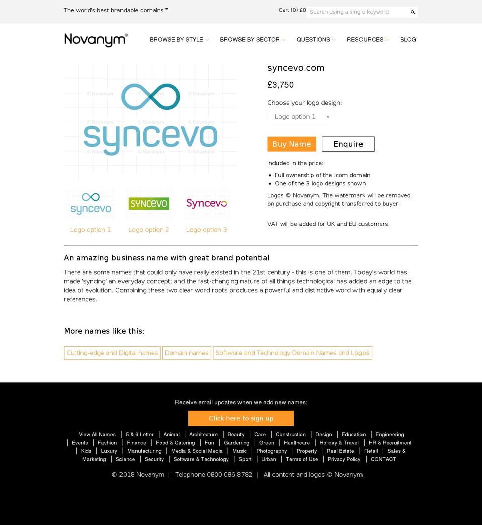 syncevo.com — Shopify storefront screenshot