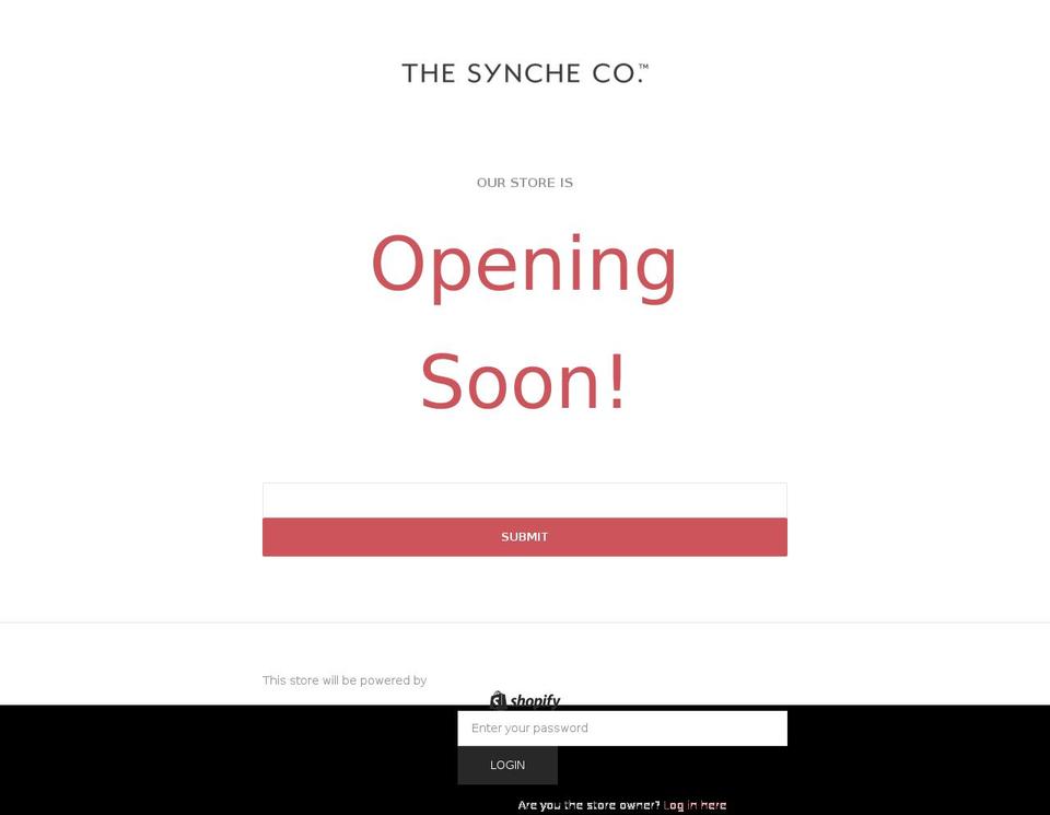 synche.co shopify website screenshot