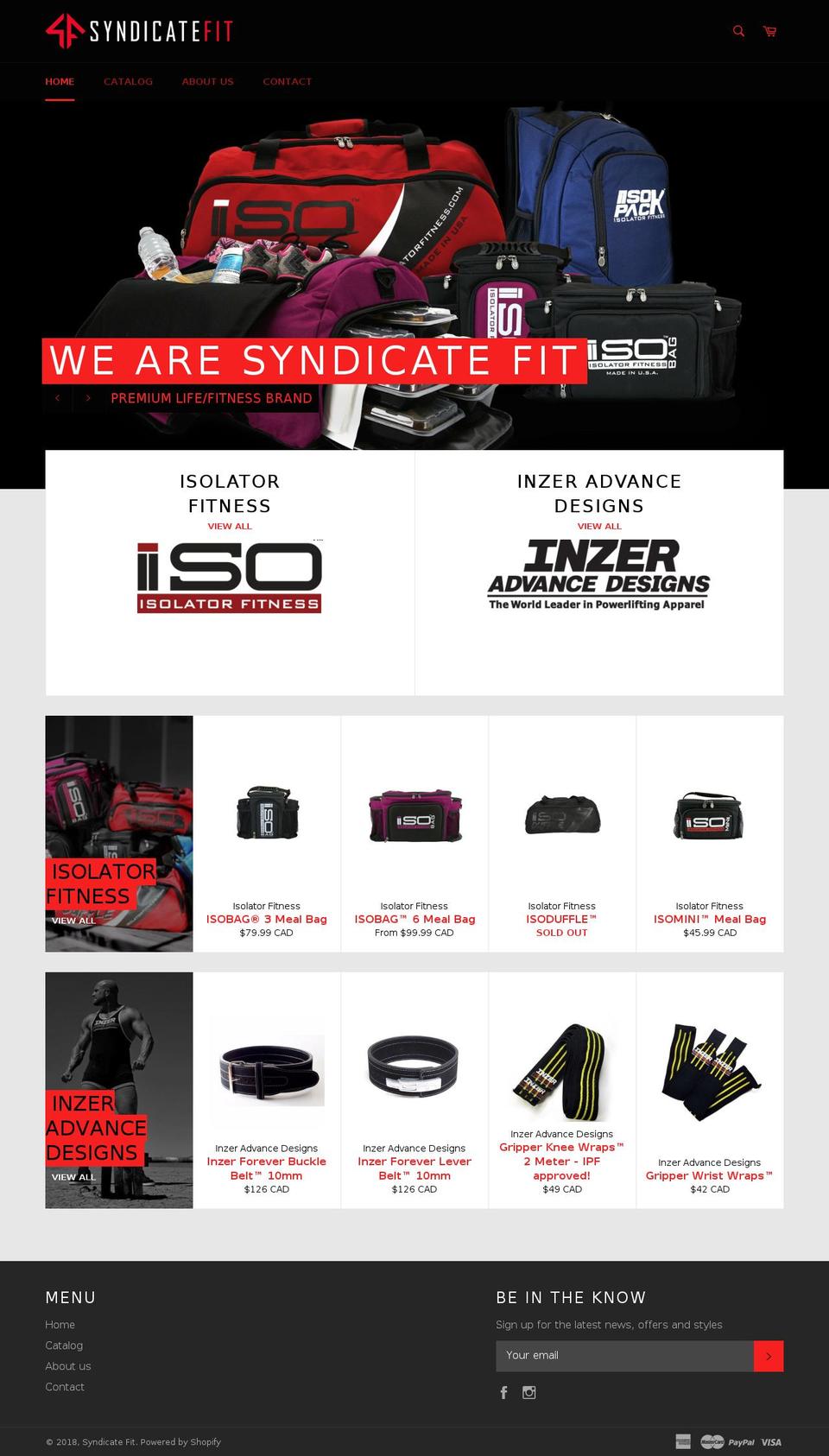 syndicatefit.com shopify website screenshot