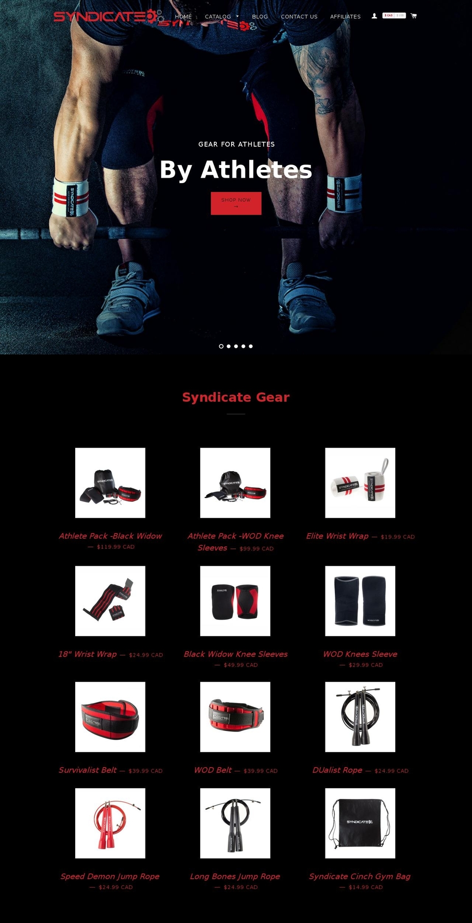 syndicategear.com shopify website screenshot