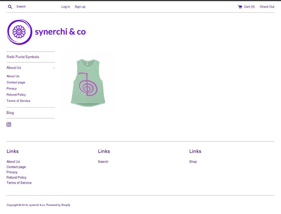 synerchiandco.com — Shopify storefront screenshot