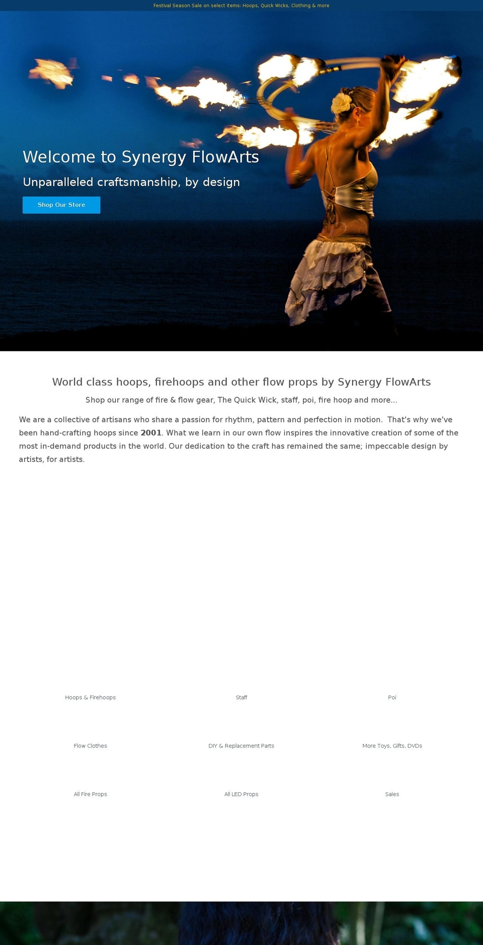 synergyhoops.com shopify website screenshot