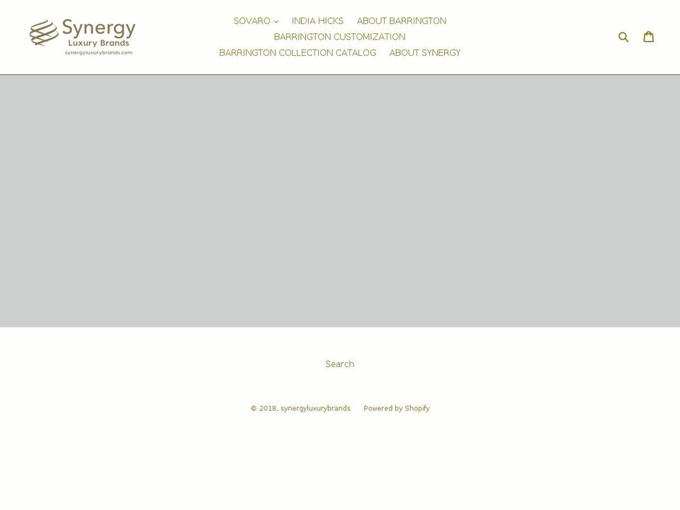 synergyluxurybrands.com — Shopify storefront screenshot