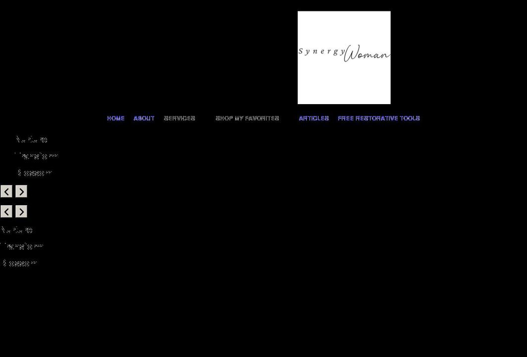 synergywoman.com shopify website screenshot