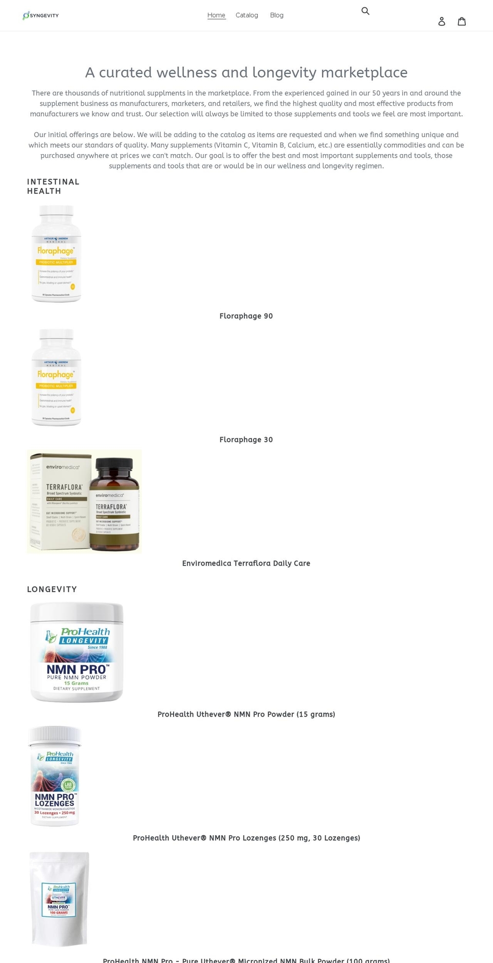 syngevity.com shopify website screenshot