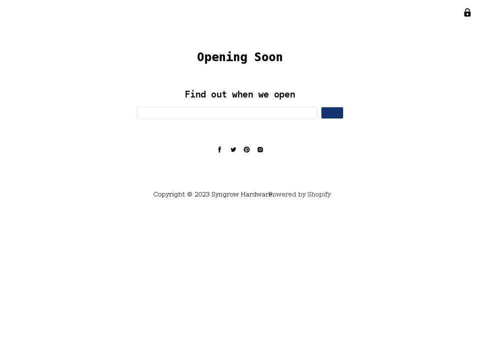 syngrow.com shopify website screenshot