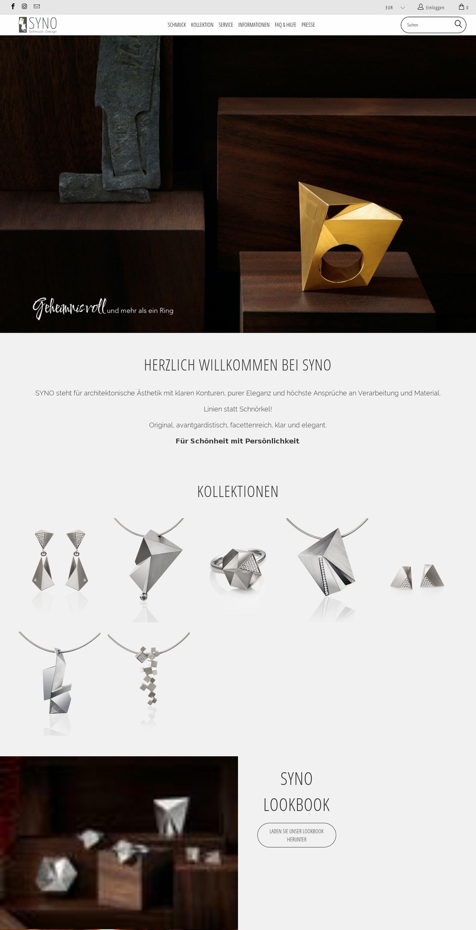 syno-schmuck.com shopify website screenshot