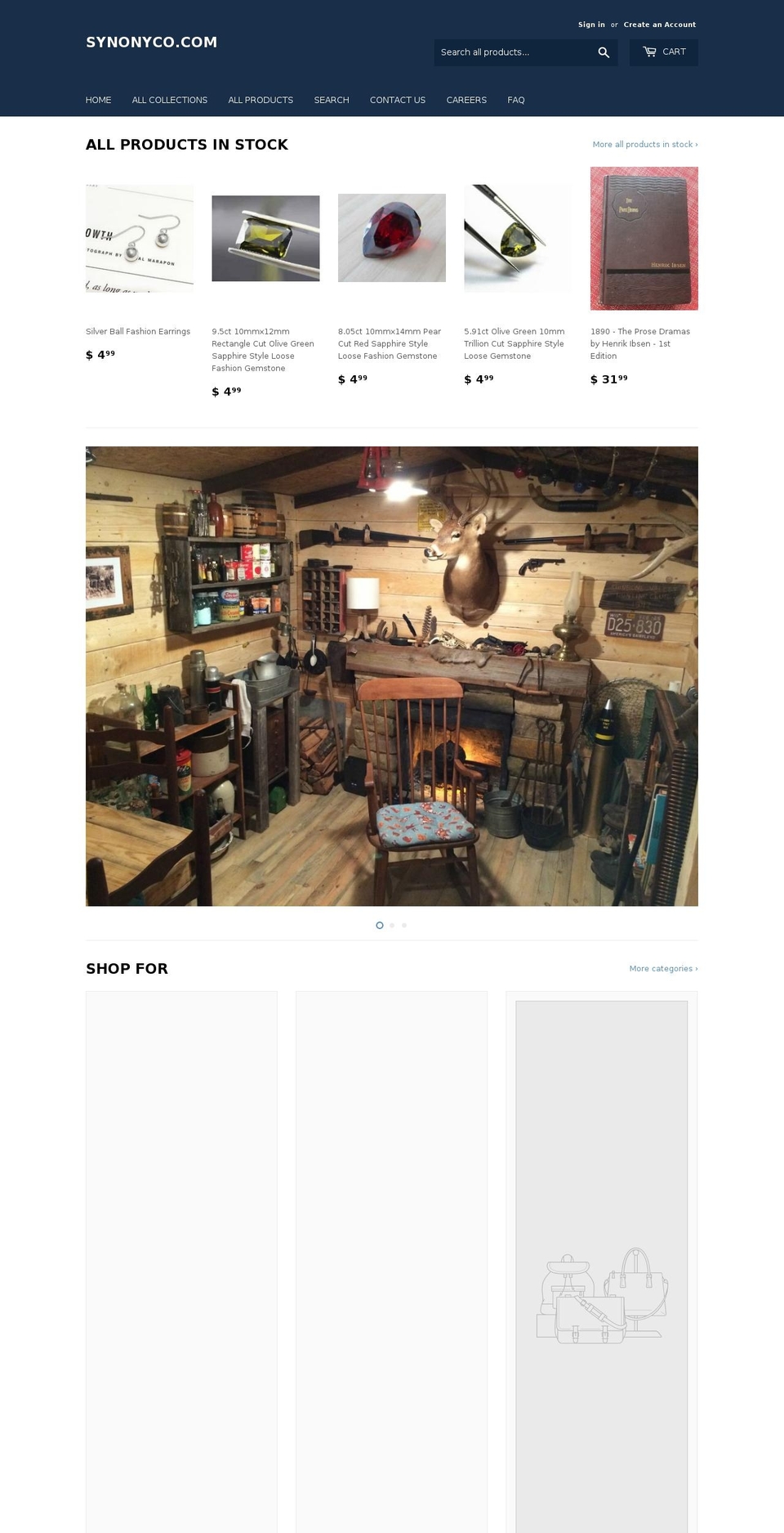 synonyco.com — Shopify storefront screenshot