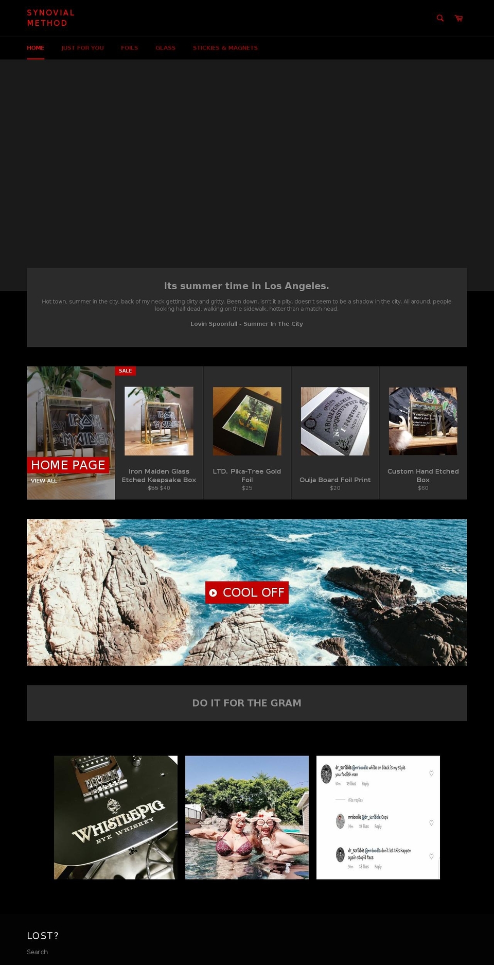 synovialmethod.com — Shopify storefront screenshot