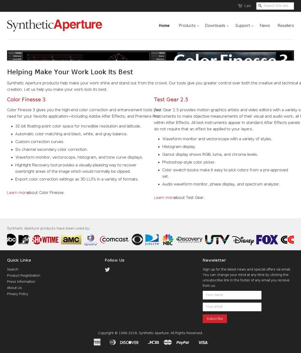 syntheticap.com — Shopify storefront screenshot