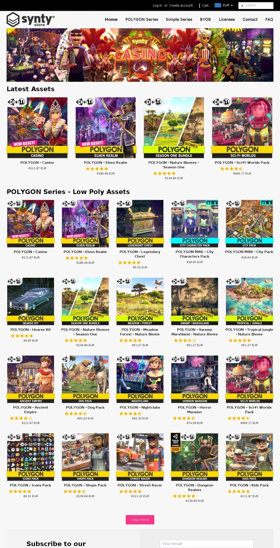 syntystore.com — Shopify storefront screenshot