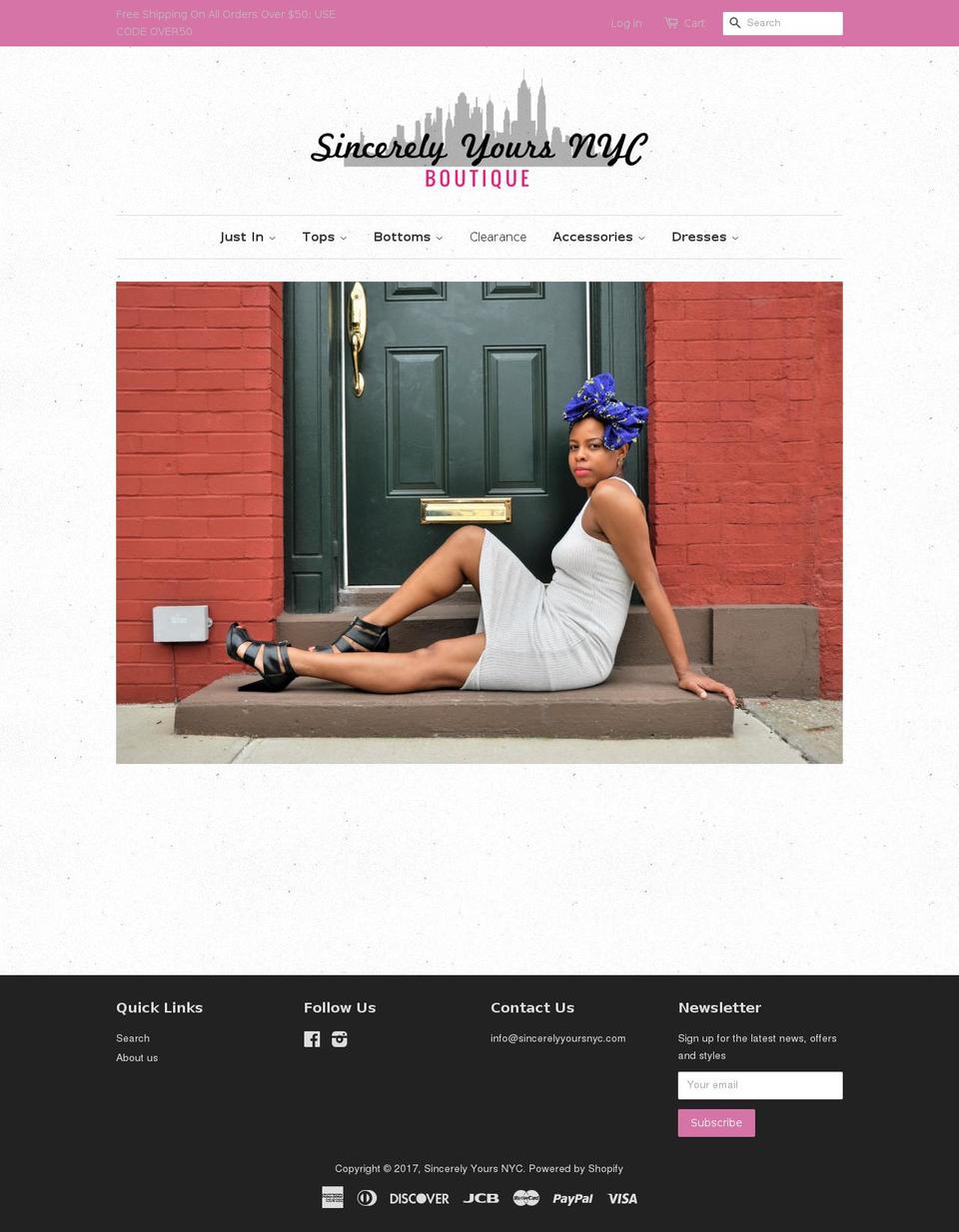 synyc.com shopify website screenshot