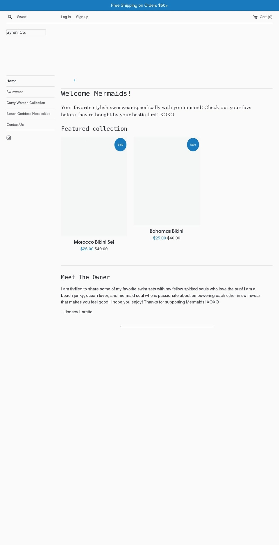 syrenico.com shopify website screenshot