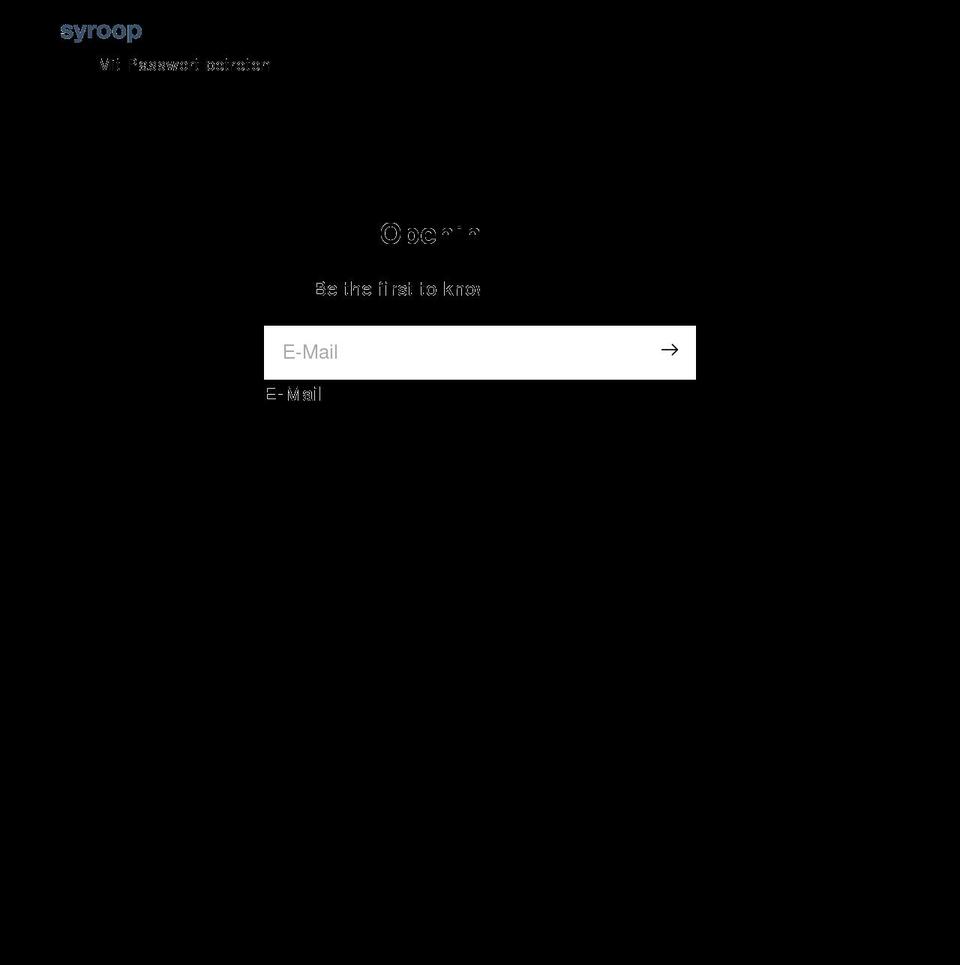 syroop.ch shopify website screenshot