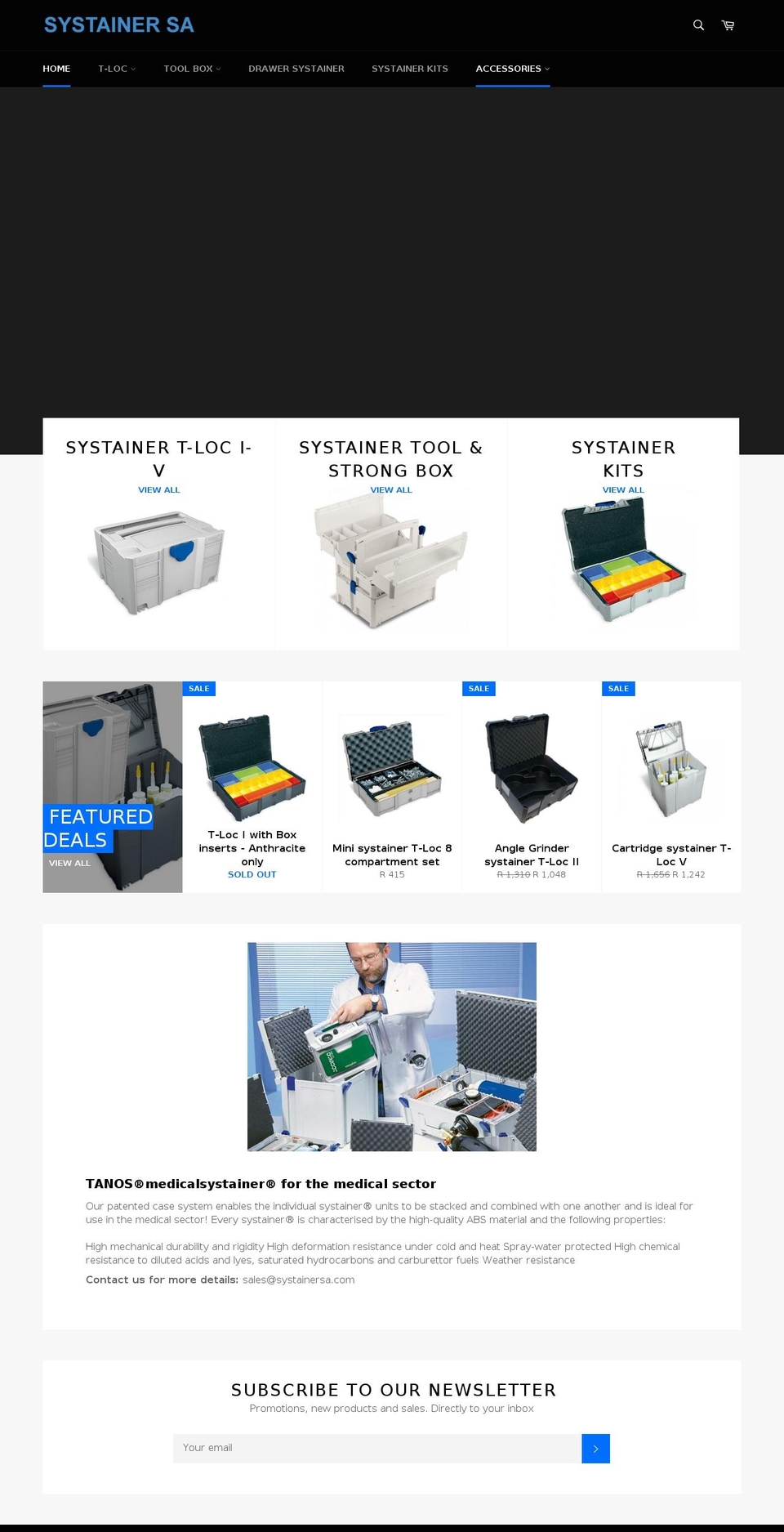 systainersa.com — Shopify storefront screenshot