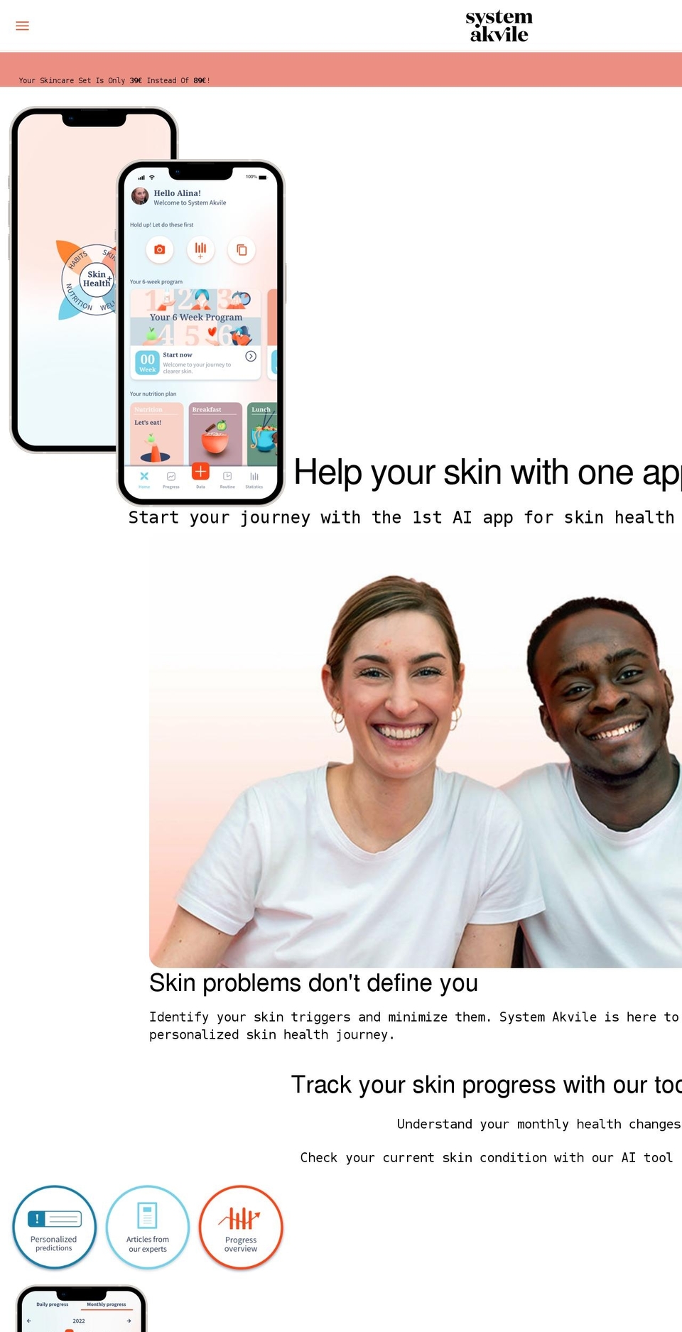 systemakvile.com — Shopify storefront screenshot