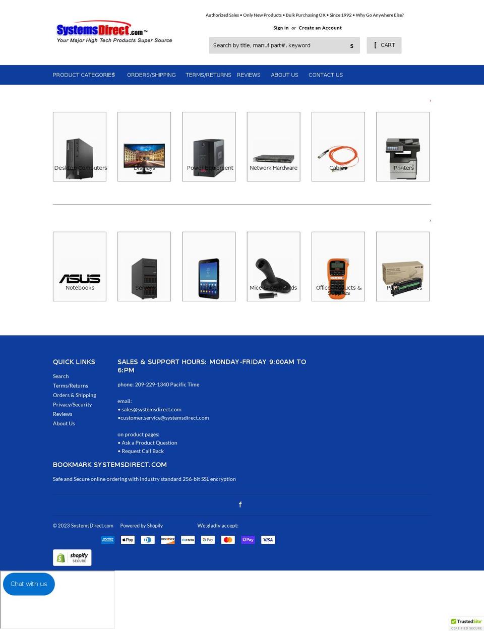 systemsdirect-com.myshopify.com — Shopify storefront screenshot