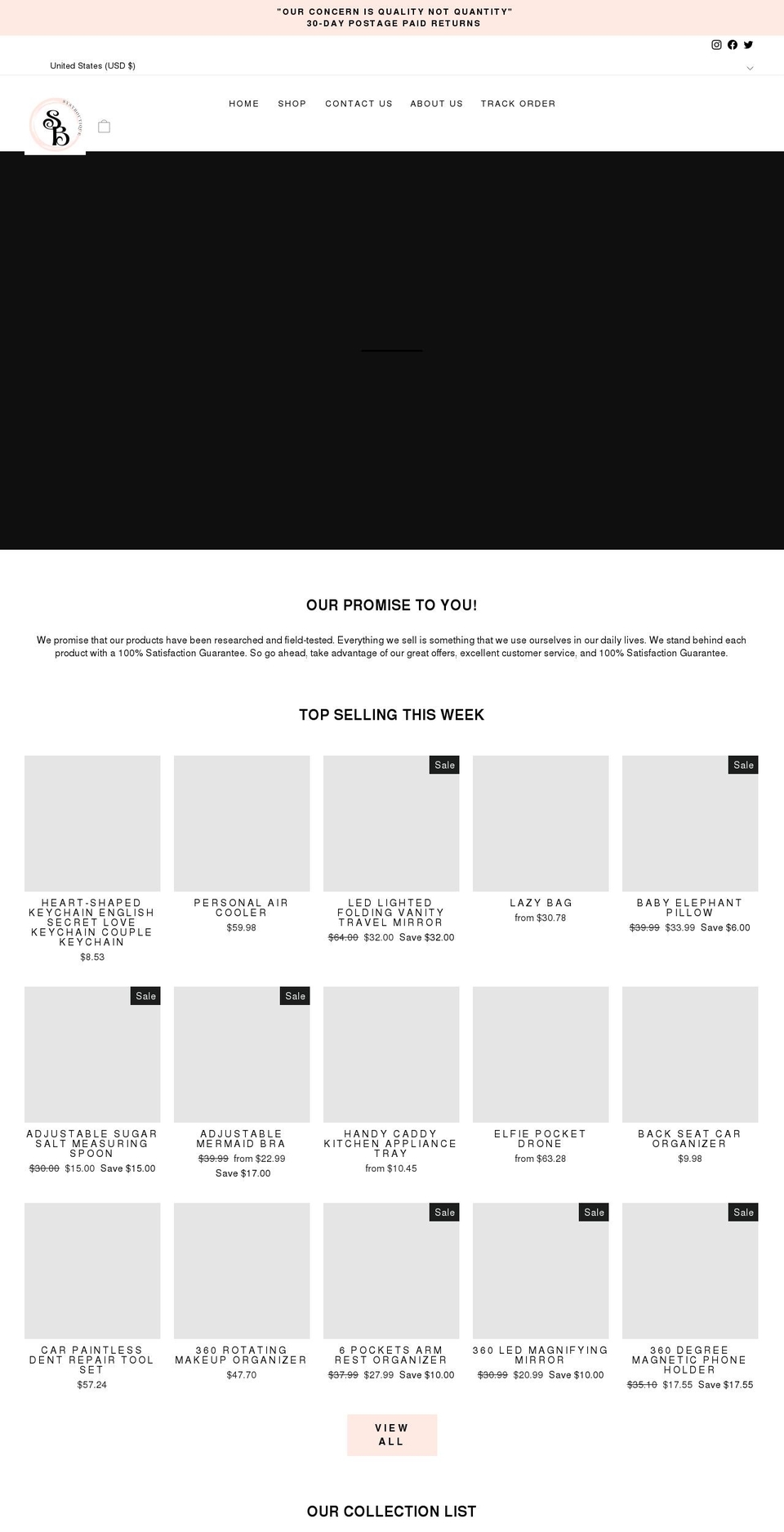 sysyboutique.com shopify website screenshot