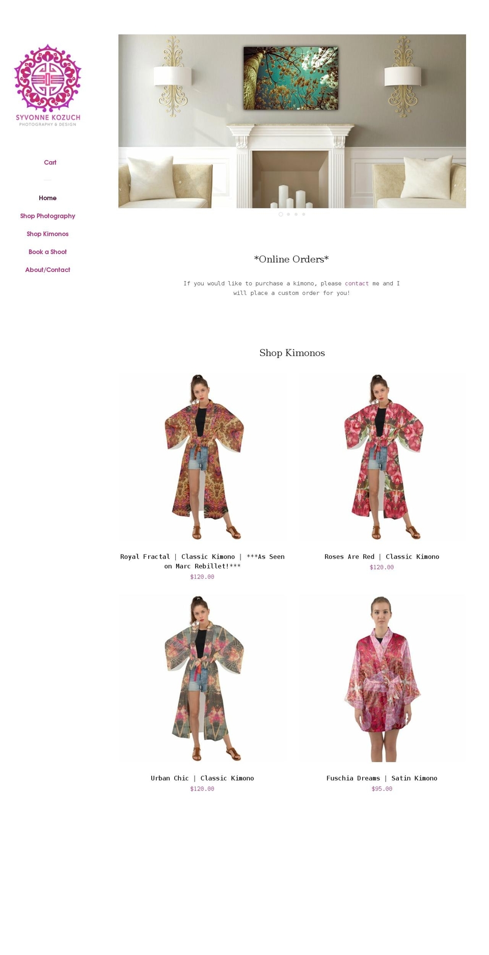 syvonnek.com shopify website screenshot
