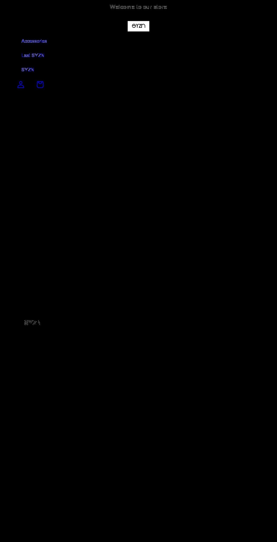 syznofficial.com shopify website screenshot