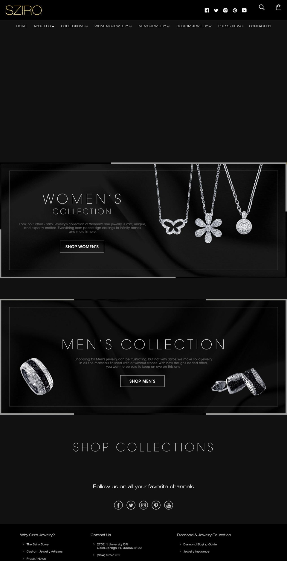 Copy of SziroSite_2017 Shopify theme site example szirojewelry.net