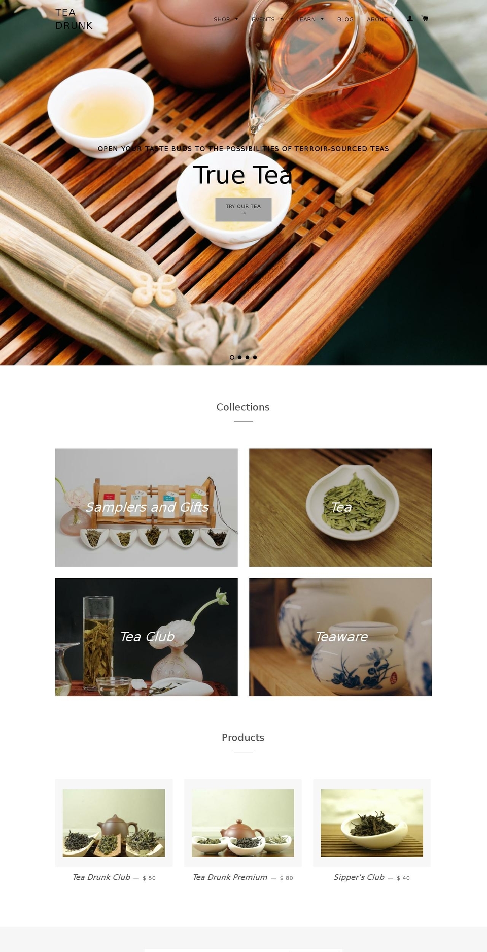 t-drunk.com shopify website screenshot