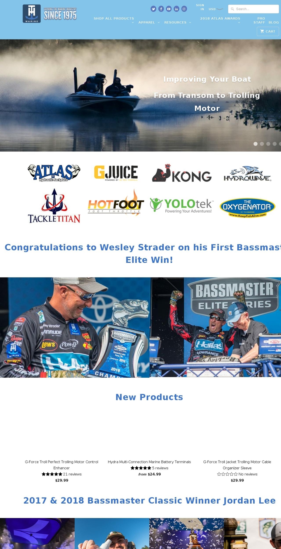 t-hmarine.com — Shopify storefront screenshot