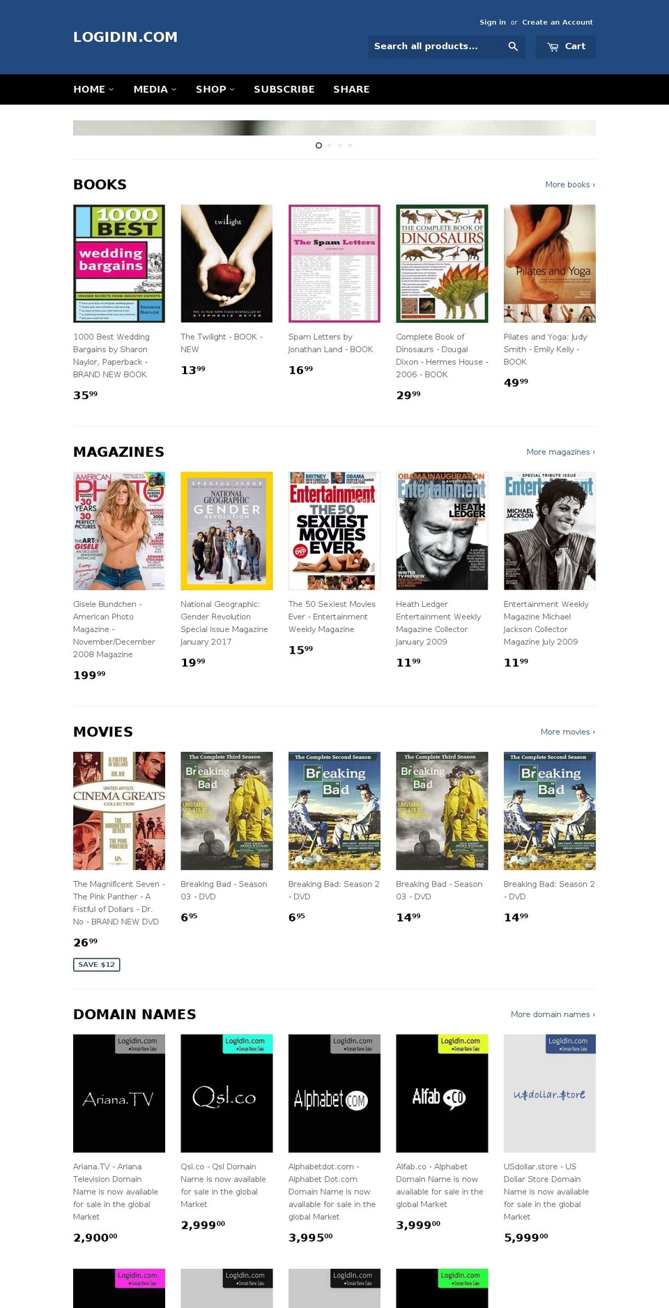 t-magazine.com shopify website screenshot