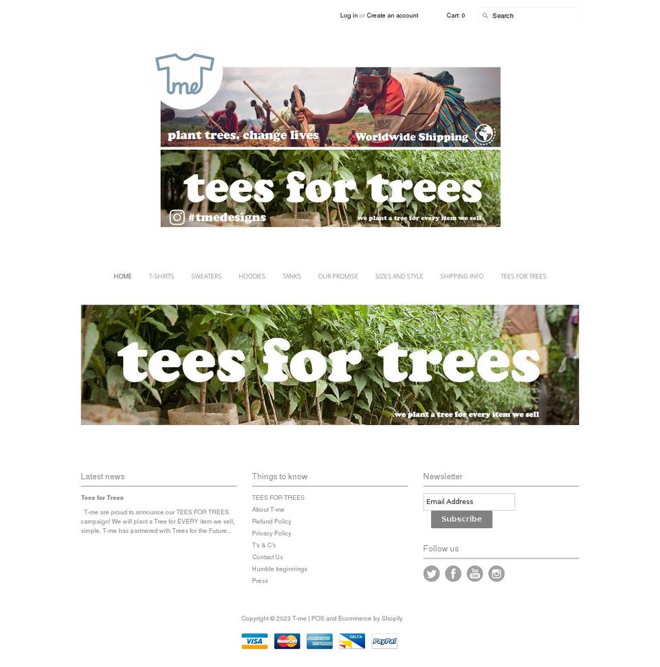 t-me.co.uk shopify website screenshot