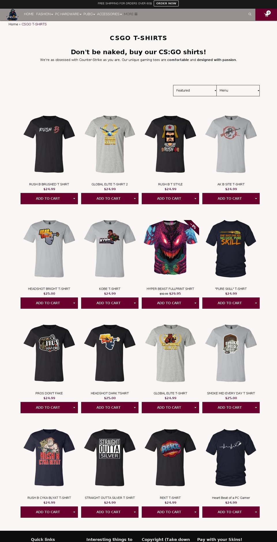 Unser store 12.01 Shopify theme site example t-shirt-design.net