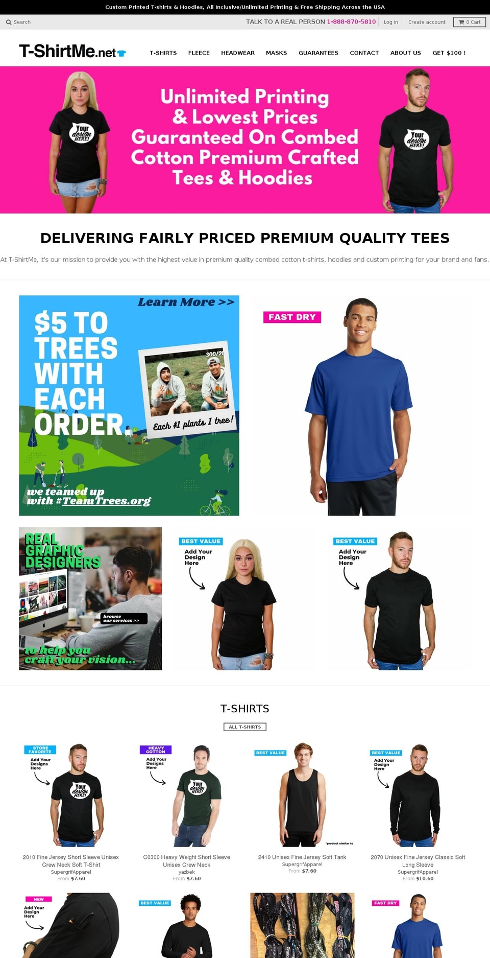 t-shirtme.net shopify website screenshot