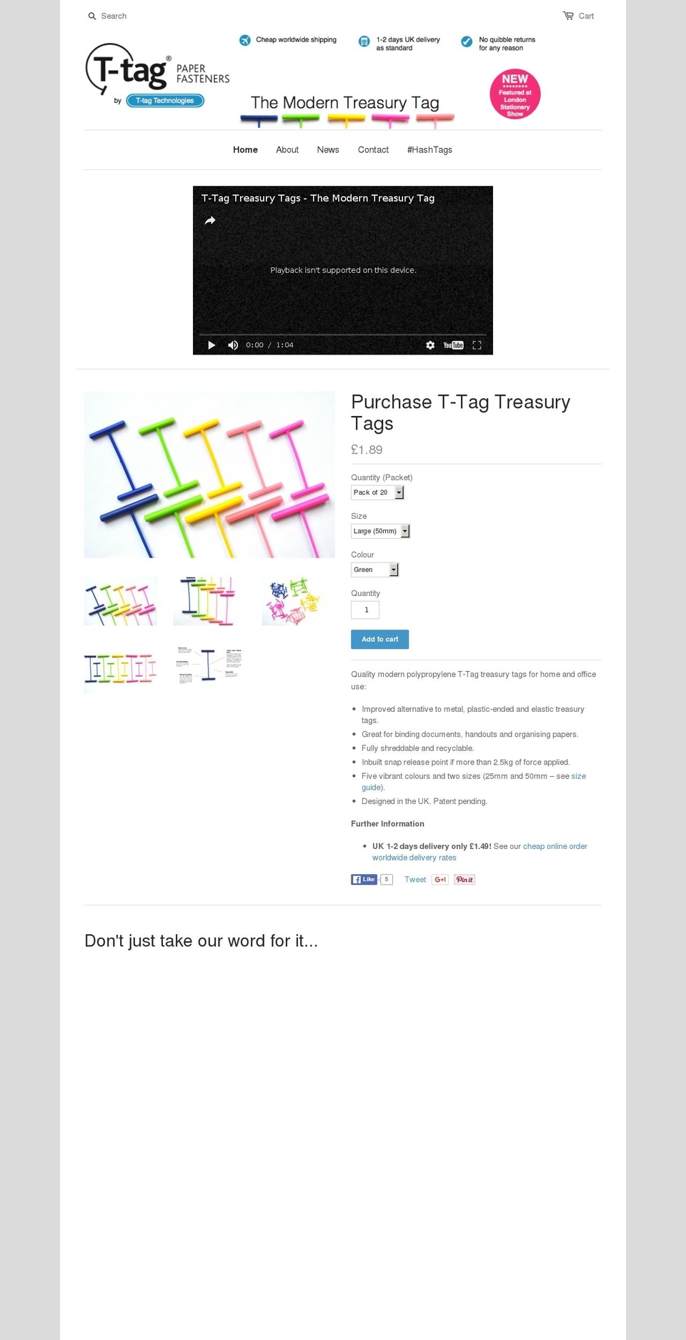 t-tagdirect.com shopify website screenshot