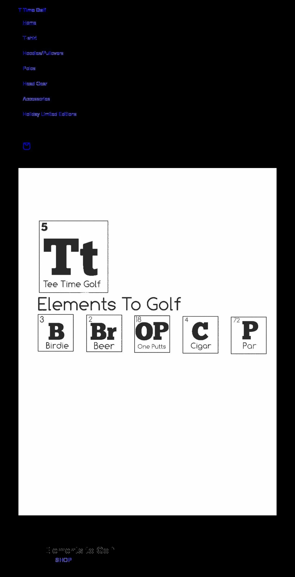 t-timegolf.com shopify website screenshot
