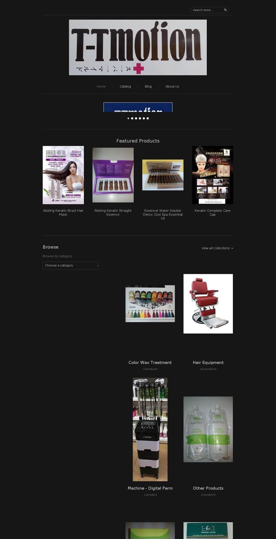 t-tmotion.com shopify website screenshot