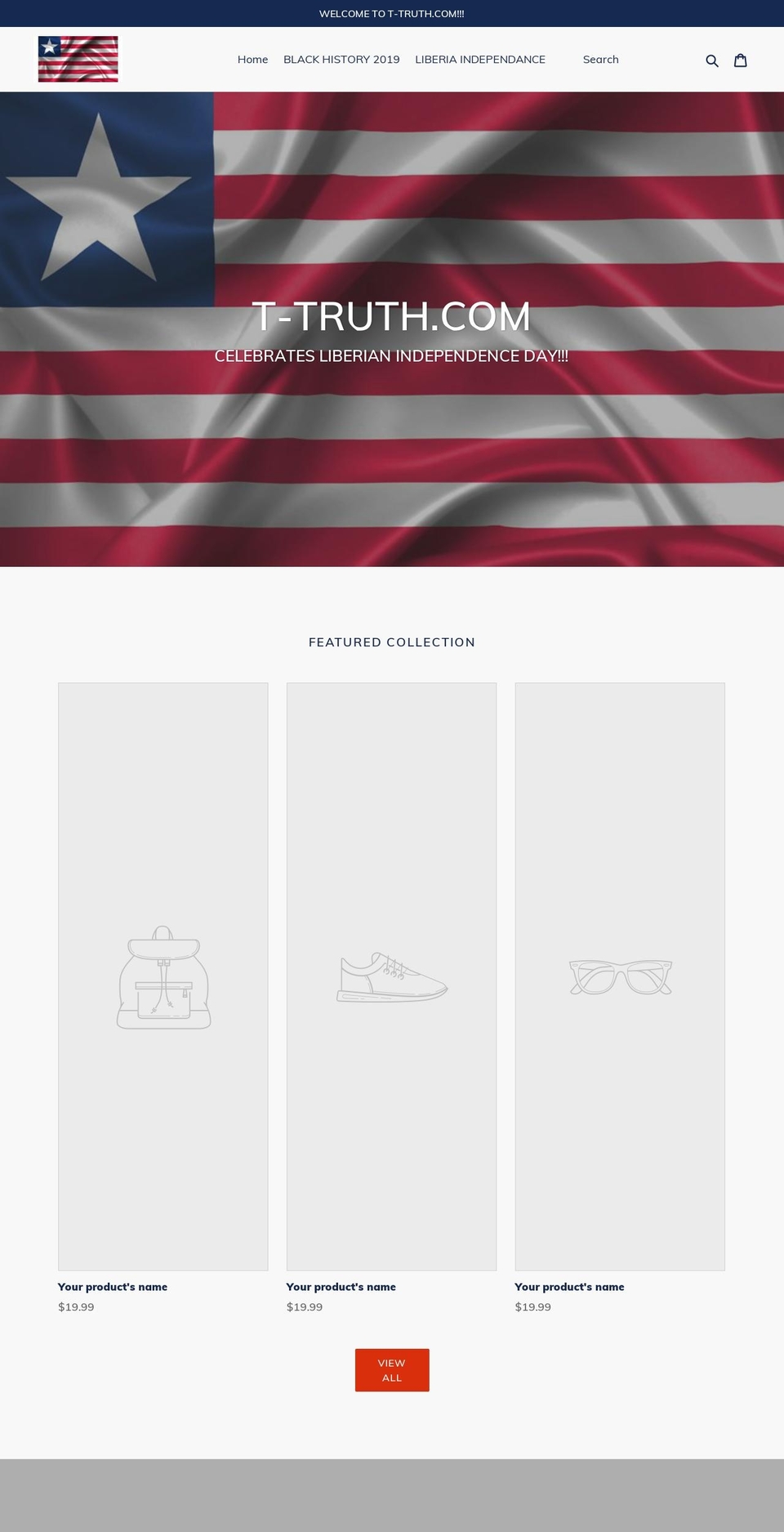 t-truth.com — Shopify storefront screenshot