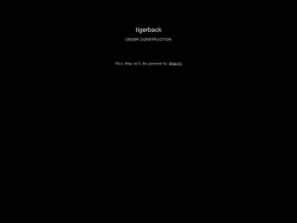 t1g3rb4ck.com shopify website screenshot