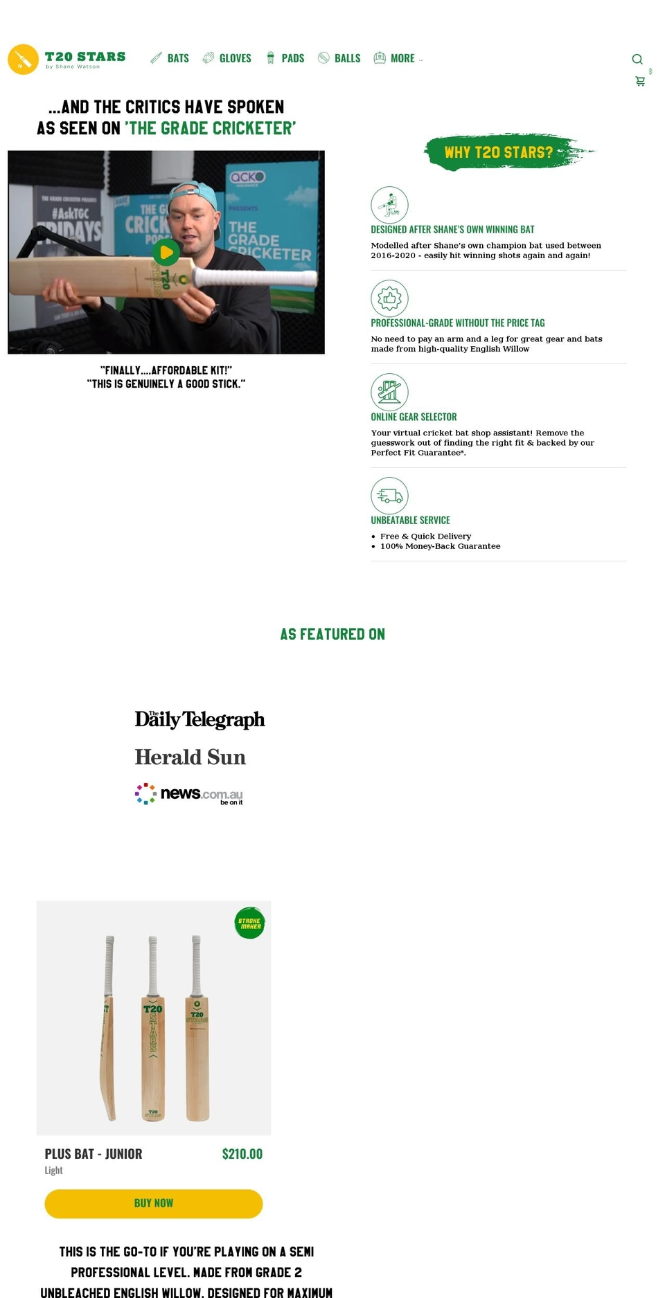 t20stars.com shopify website screenshot