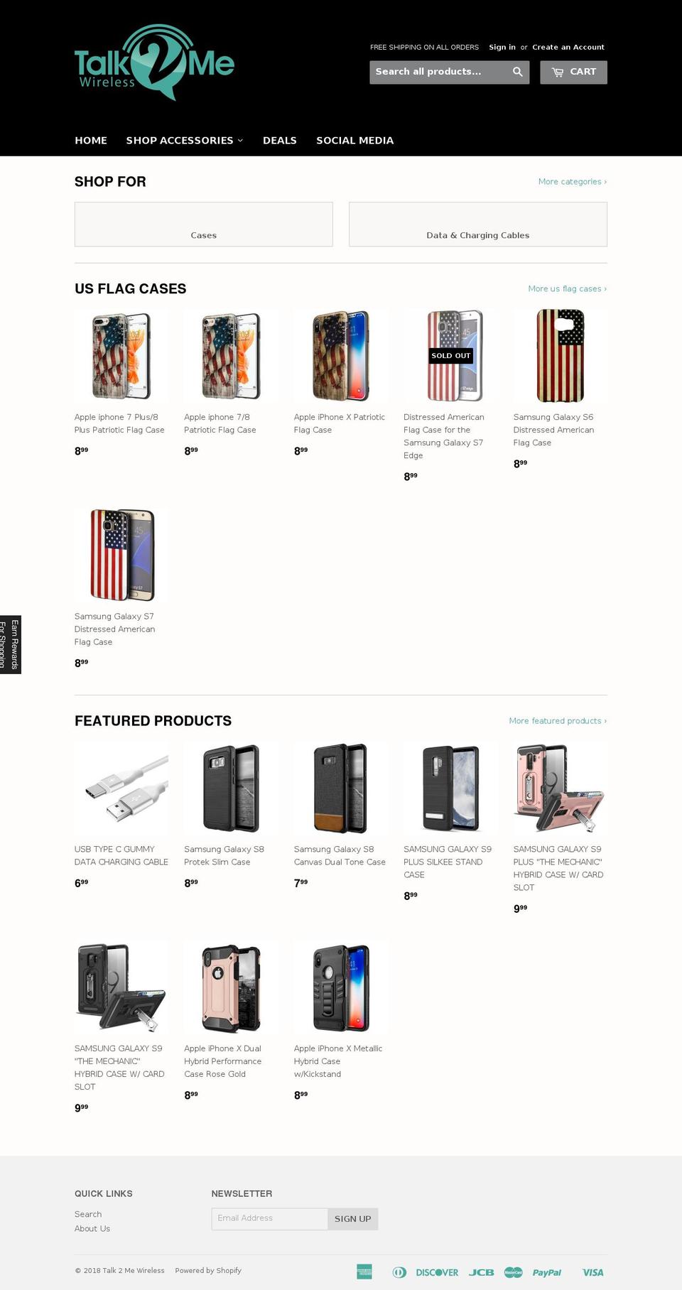 t2mwireless.com — Shopify storefront screenshot