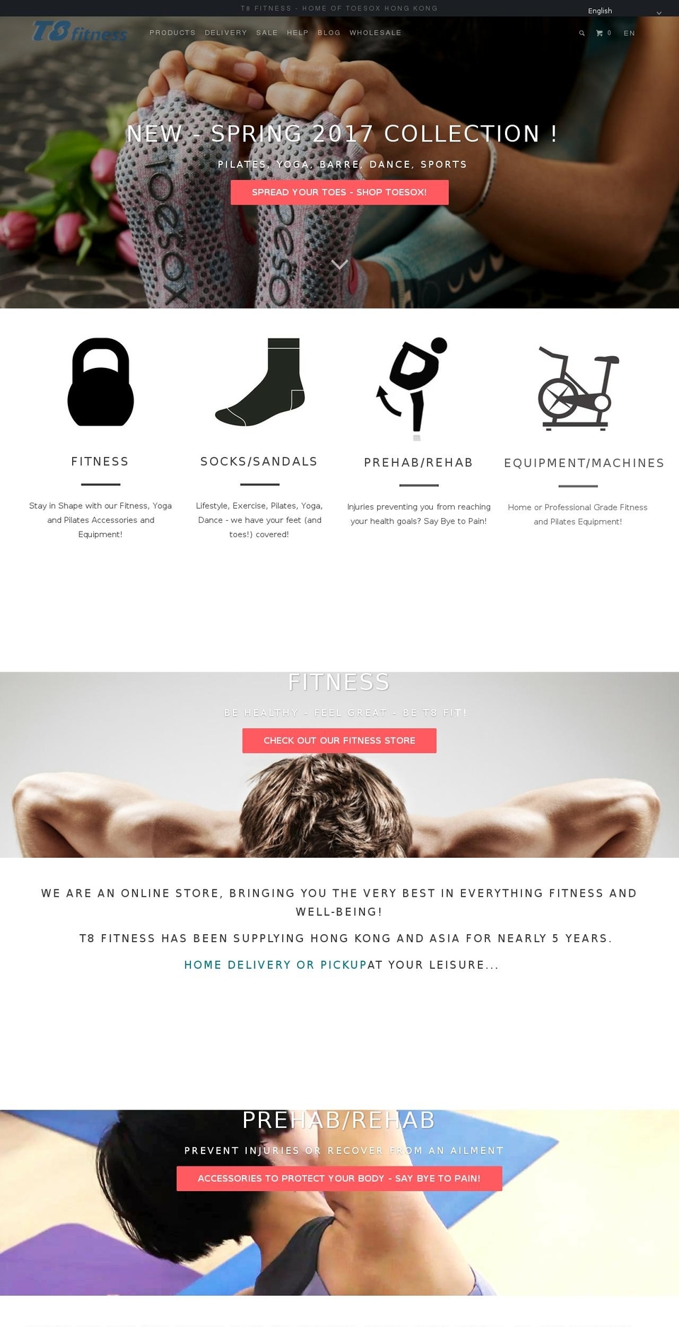 t8fitness.com shopify website screenshot