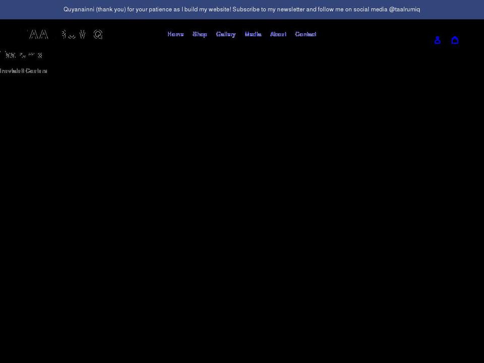 taalrumiq.com shopify website screenshot