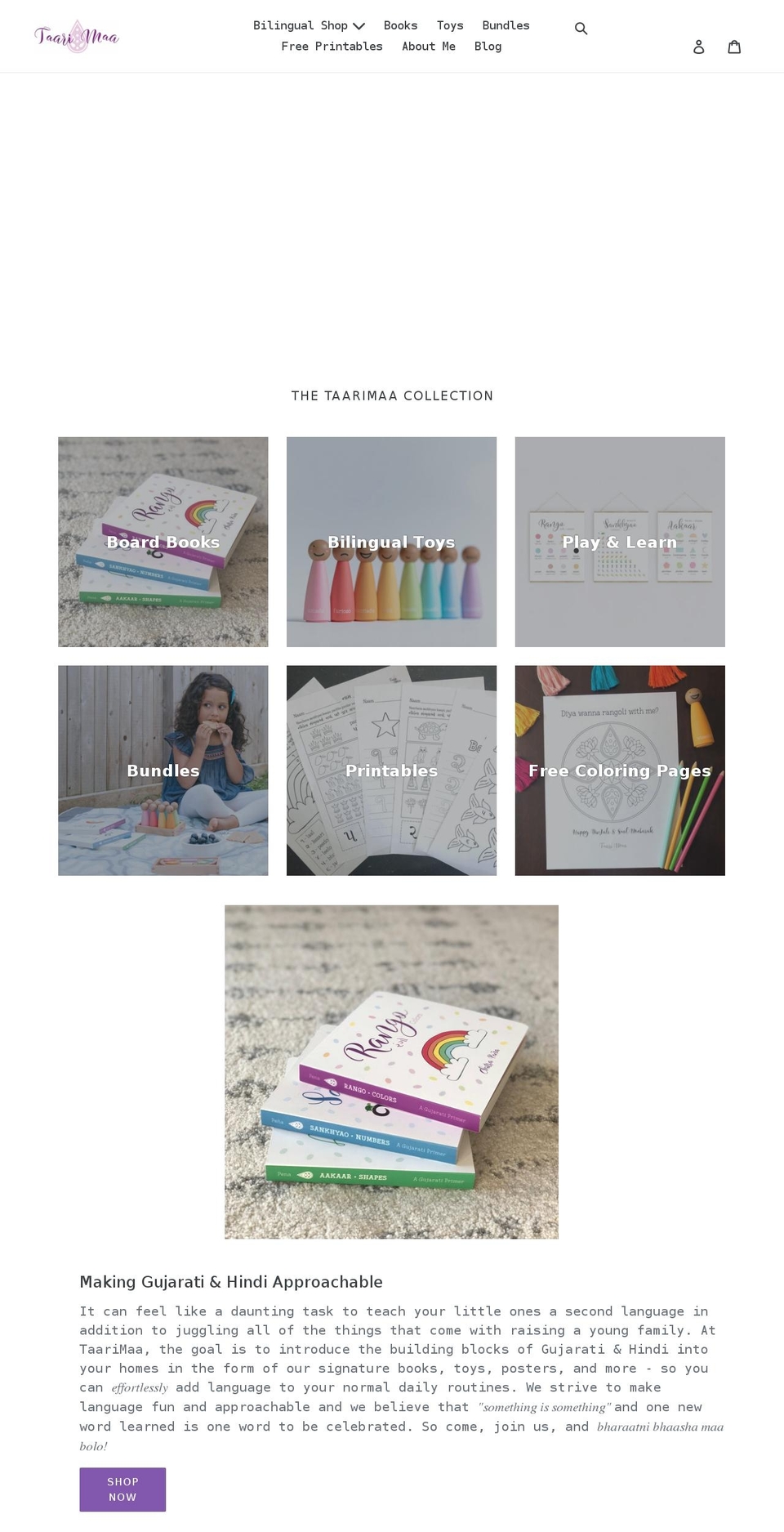taarimaa.com shopify website screenshot