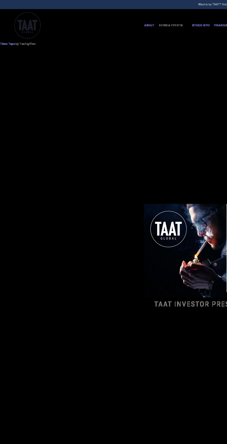 taatglobal.com shopify website screenshot