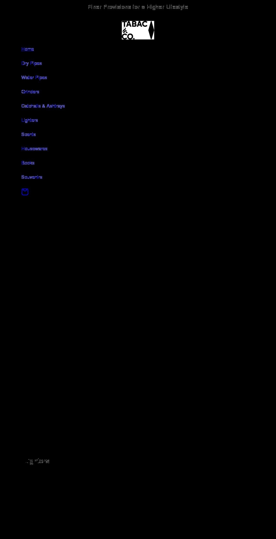 tabacandcompany.com shopify website screenshot