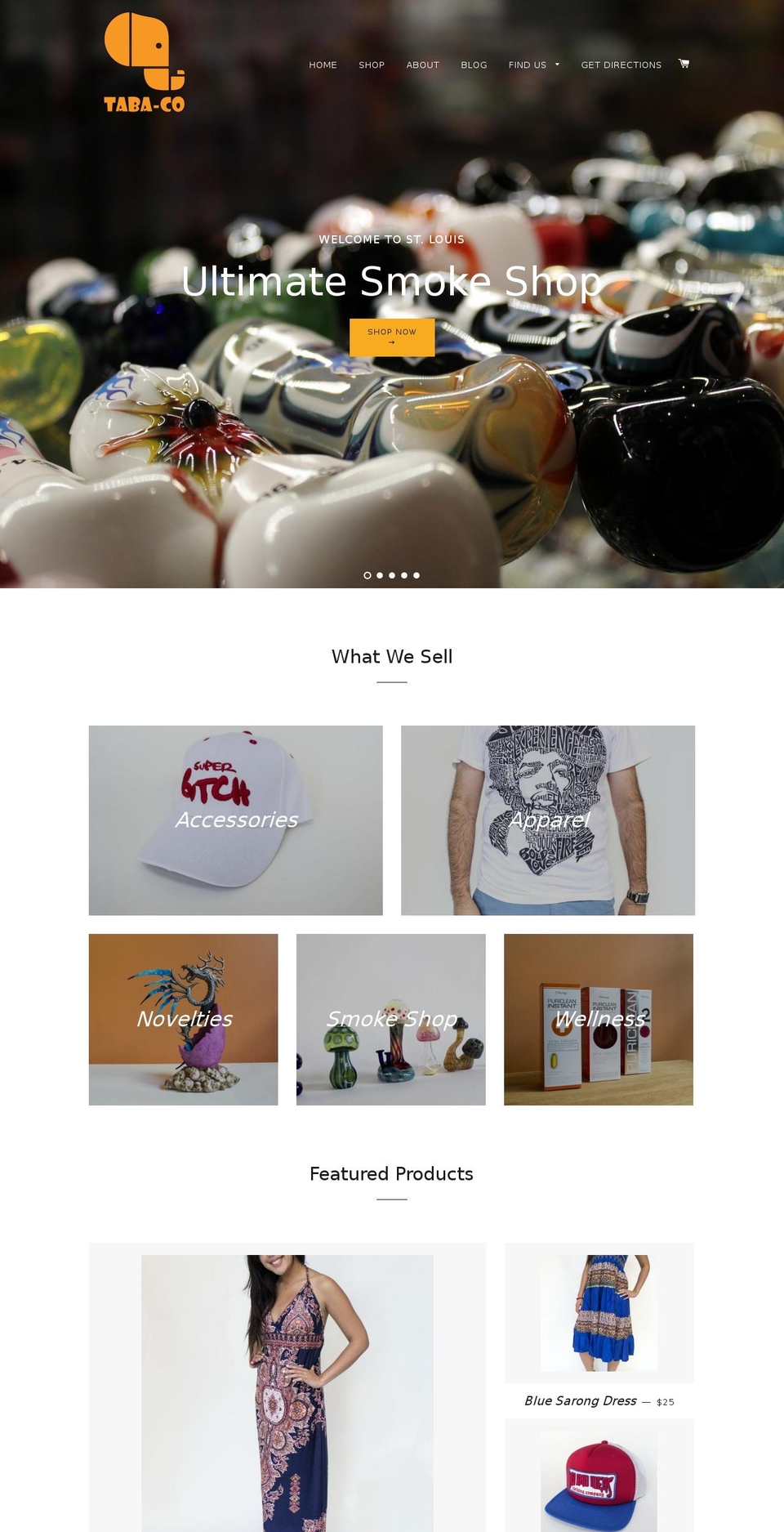 tabastore.com shopify website screenshot