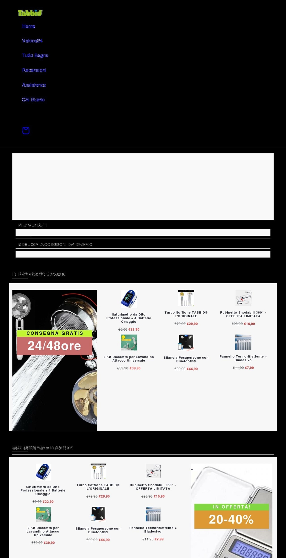 tabbid-market.com shopify website screenshot