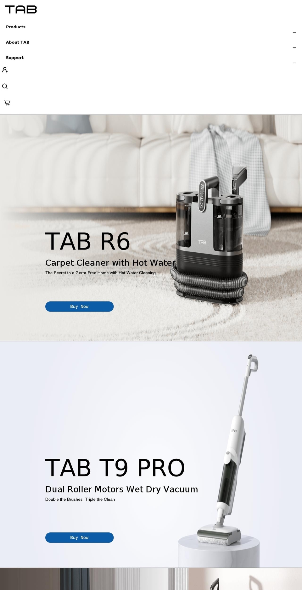 tabhome.com shopify website screenshot
